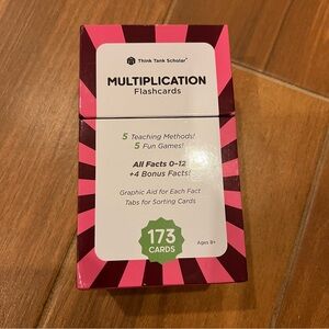 Think Tank Scholar 173 Multiplication Flash Cards Full Set